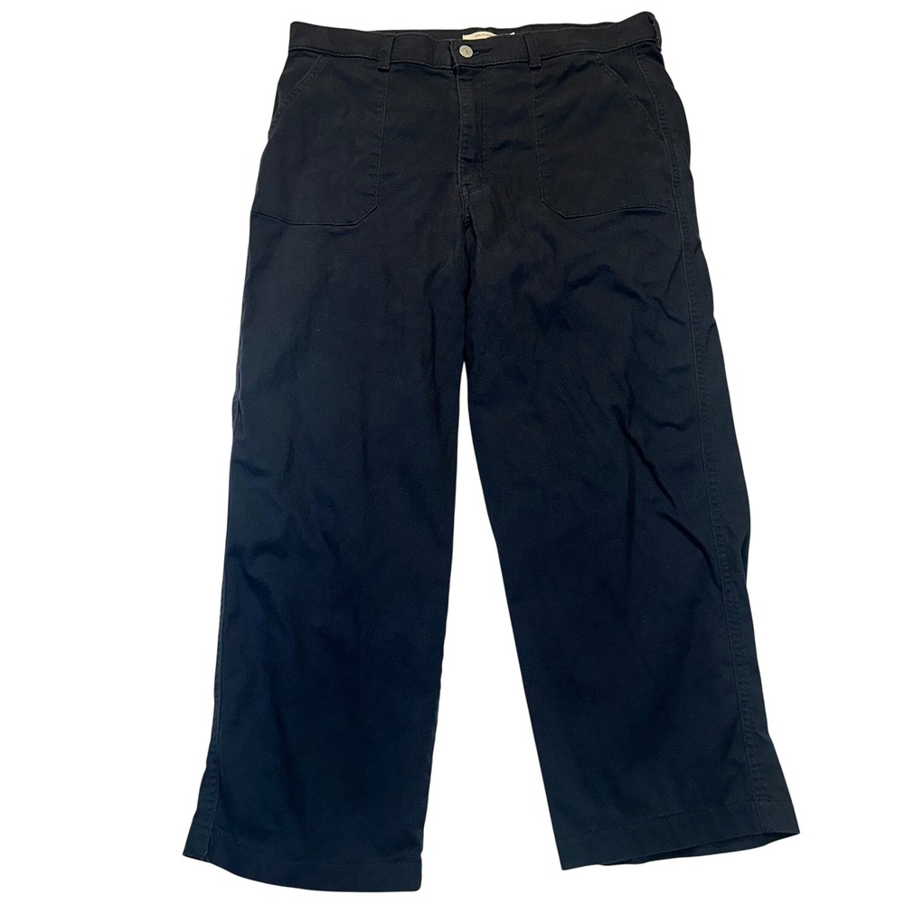 Levis Utility Pant Black Wide Leg‎ High Rise WaterLess Pants W32 L27